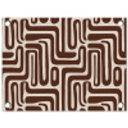 Abstract - Patroon - Bruin tuinposter los doek klein 239 -3d