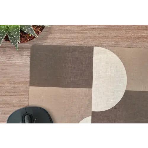 Raster - Halve cirkels - Contrast muismat rubber klein -closeup