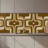 Retro - Design - Bruin keuken achterwand 2 middel 871 zz_3dshopping
