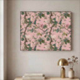 Pioenrozen - Botanisch - Vogel Textielframe zwart klein 947 -sfeer2