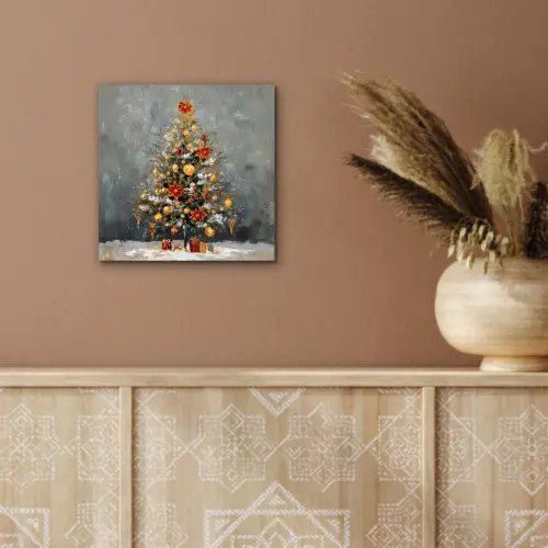 Kerstboom - Cadeaus - Rood - Goud aluminium wit klein -sfeer4
