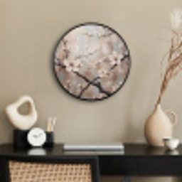Bloesem - Takken - Schilderij - Beige - Serene Fotolijst rond zonder passe partout klein -sfeer1