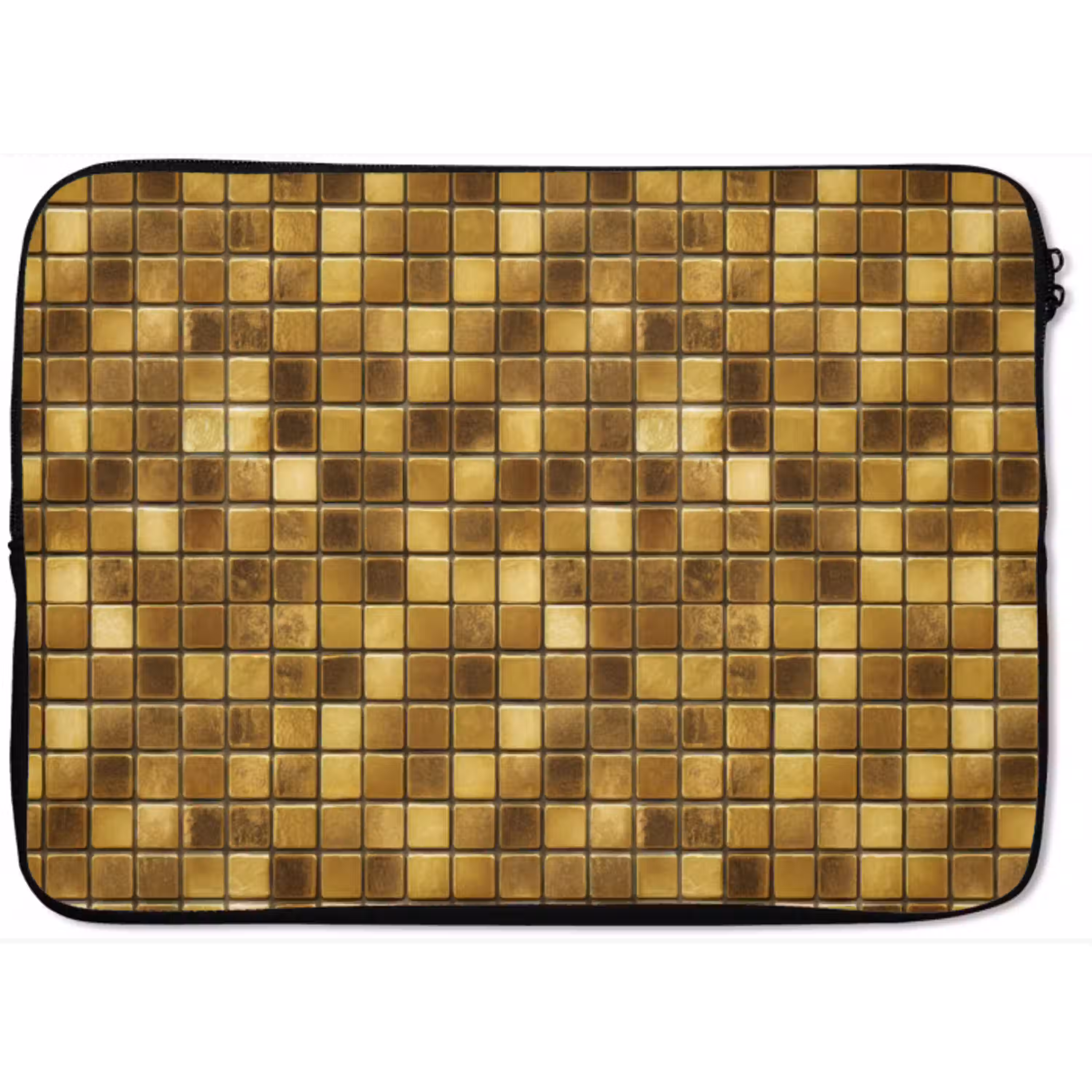 Tegels - Mozaïek - Luxe - Warm Goud laptophoes neopreen klein 279 -zkaufland3dotto