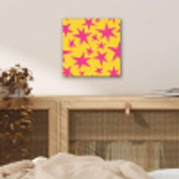 Sterren - Patroon - Roze - Geel aluminium wit klein 46 -sfeer3