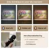 Watercolor - Natuur - Bomen - Kunst - Bloemen Light Box met batterij (Wandlamp) middel -USP_lichtkleurNL