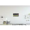 Bloemen - Steenrand - Kleurrijk textielposter latten blank klein -kinderkamer
