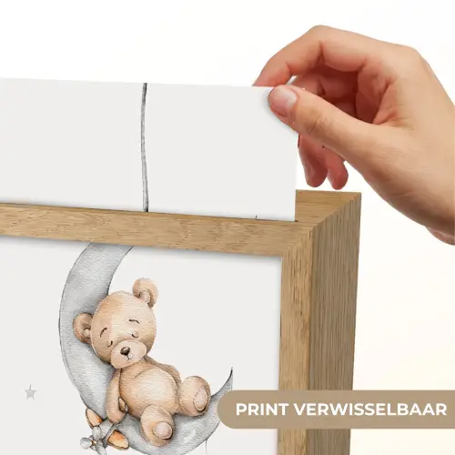 Beer - Maan - Sterren - Kinderen Light Box met kabel (Kinderlampje) klein -USP_websiteprintNL