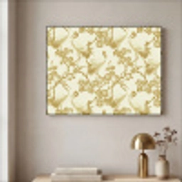 Kraanvogels - Kersenbloesem - Goud Textielframe zwart klein 947 -sfeer2