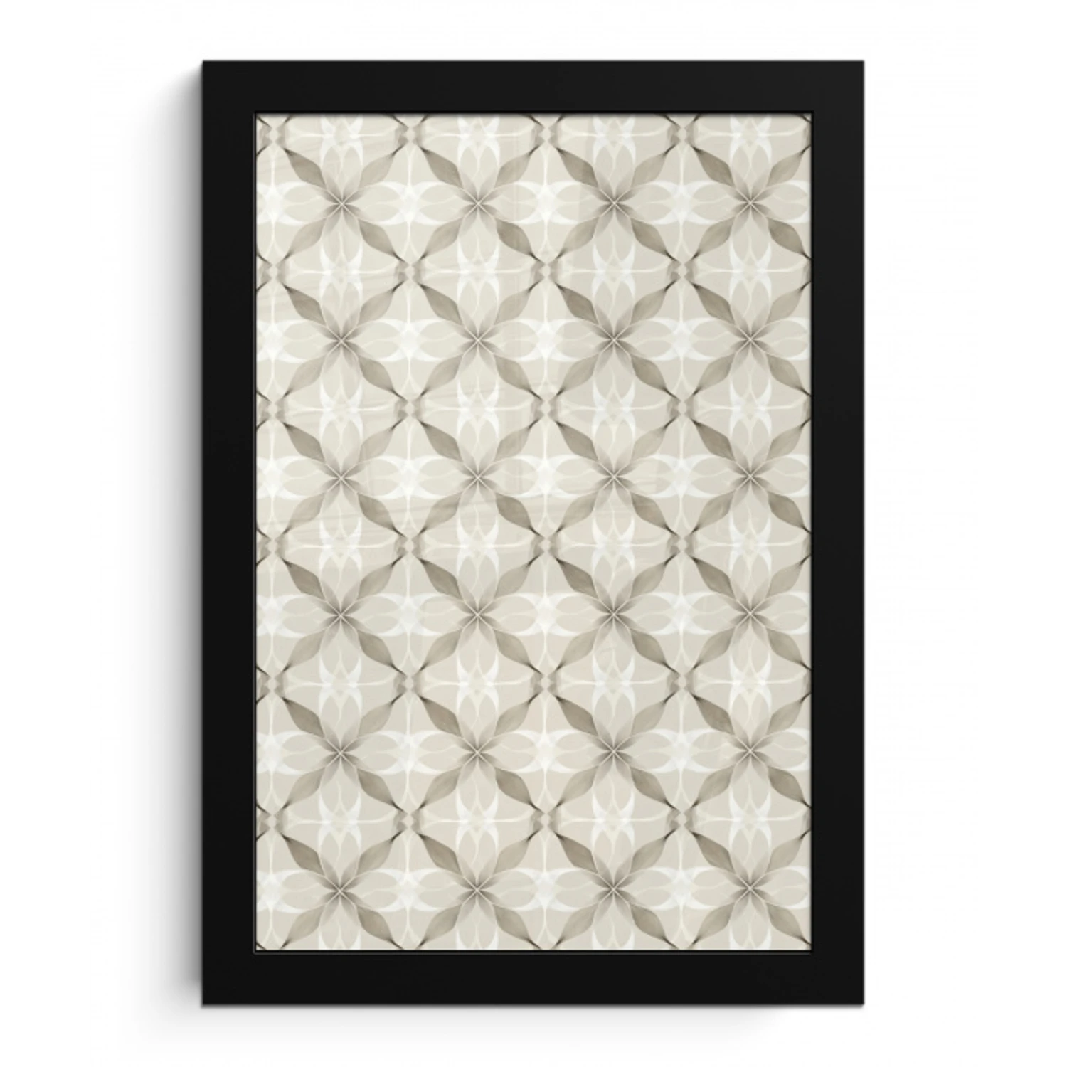 Grafisch - Patroon - Grijs fotolijst zwart zonder passe partout klein 224 -3d