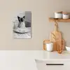 Kat - Siamees - Zwart Wit - Schattig - Dieren KitchenYeah - Keuken - Canvas klein -sfeer1
