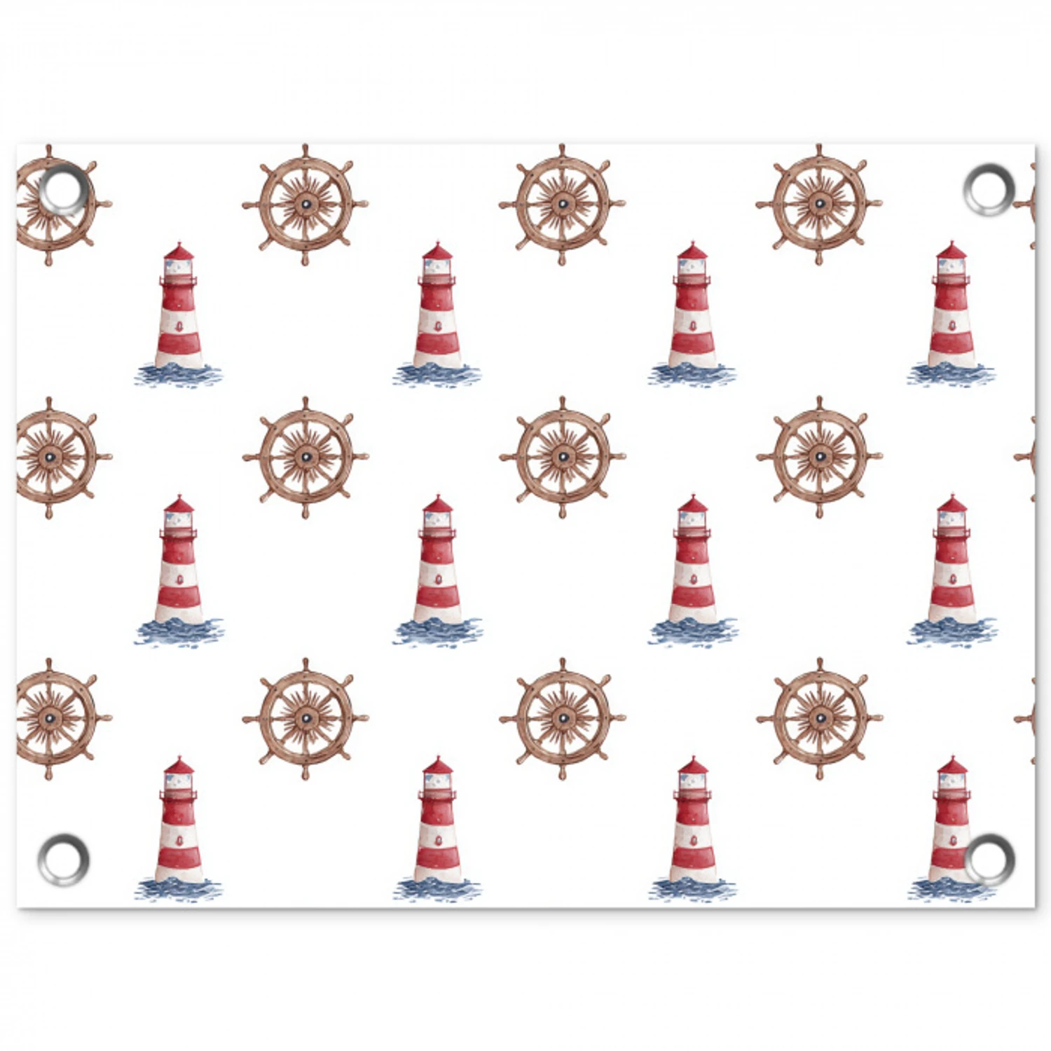 Nautisch - Klassiek - Rood tuinposter los doek klein 239 -3d