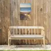 Strandpad bij Zonsondergang Tuinposter op houten frame 2 cm dik klein -sfeer4