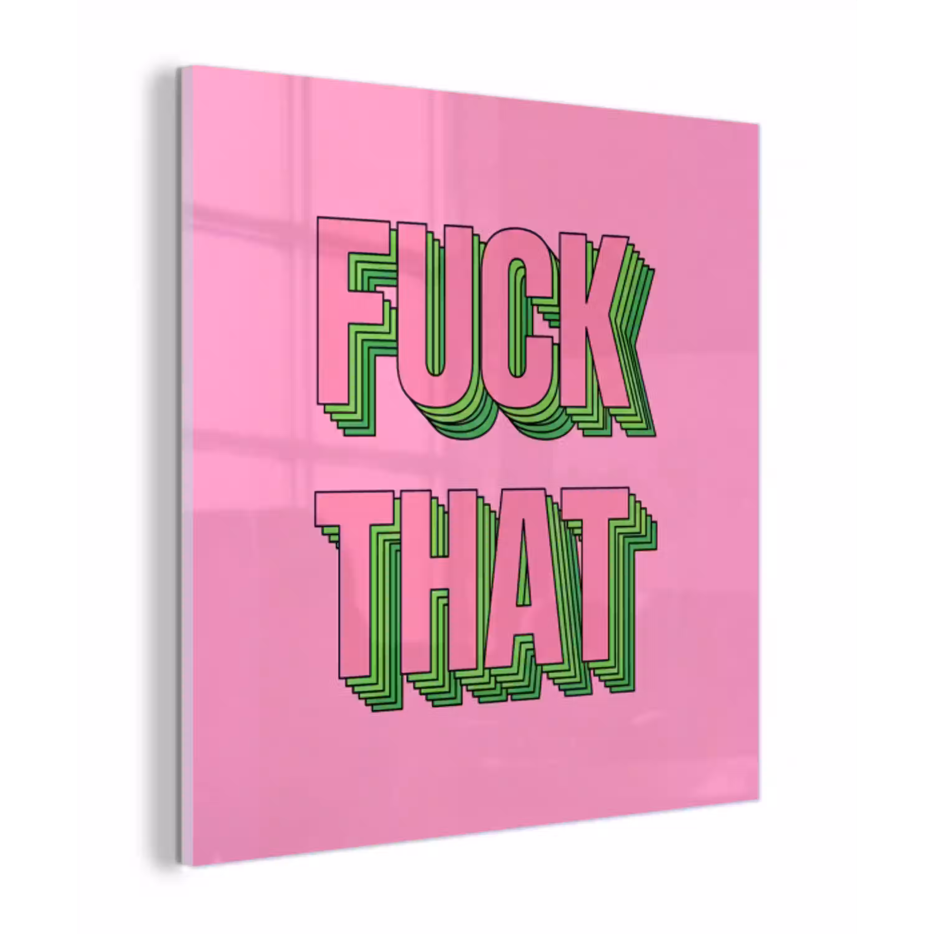 Tekst - Bold - Roze plexiglas 5mm klein -z3d