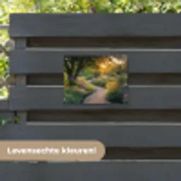 Pad - Bloemen - Park tuinposter los doek klein -sfeer3