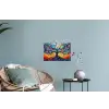 Kunst - Levensboom - Bloemen - Hippie Muursticker klein -plant