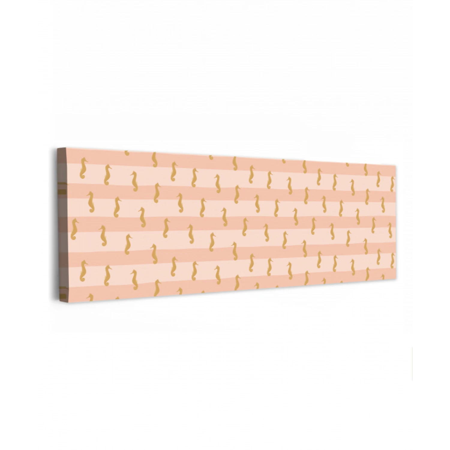 Zee - Dieren - Roze - Zeepaardje canvas 2cm klein 828 -z3d