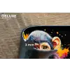 Aap - Graffiti - Kleurrijk - Bananen - Modern Placemat vinyl groot -closeup
