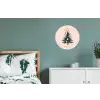 Christmas Season - Kerst - Kerstboom - Roze Wandcirkel aluminium klein -slaapkamer