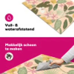Patroon - Bloemen - Kleurrijk Inductie beschermer vinyl 3mm klein -wsfeer6_website