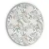 Monstera - Palmblad - Jungle - Tropisch Akoestische PET Vilt - Rond klein -3d