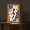 Sleutel - G - Abstract - Beige Light Box met kabel (Tafellamp) klein -z3d_website
