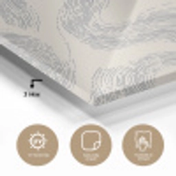 Lijnen - Patroon - Beige - Minimalistisch plexiglas 5mm klein 11 -sfeer2
