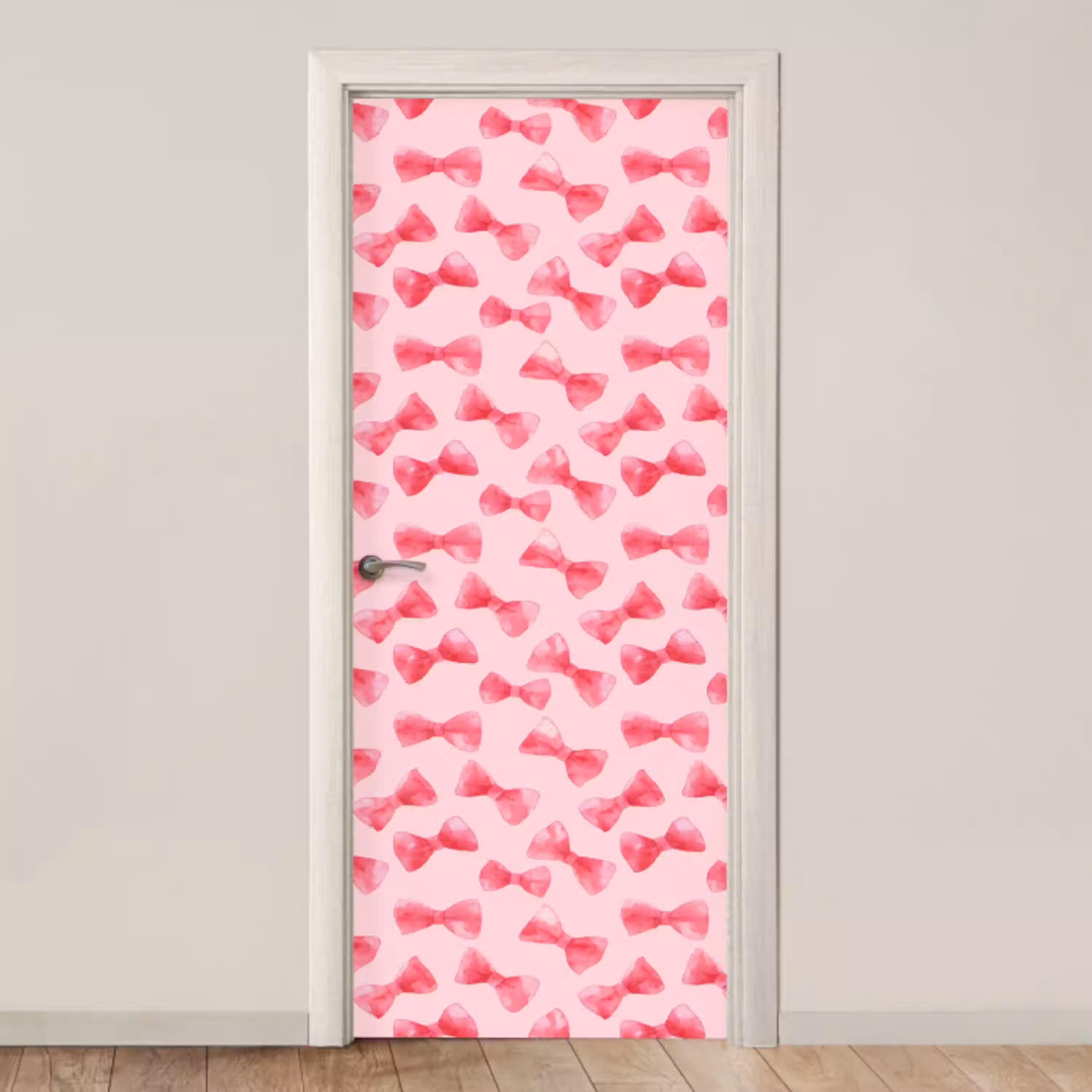 Strikken - Aquarel - Roze deurposter klein 289 -3d_beige