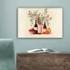 Wijnflessen - Takken - Sinaasappels canvas 2cm klein -sfeer4