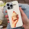 Cupcake - Zoet - Kers Hoesje iPhone 16 Pro Max met koord klein -sfeer3