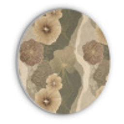Abstract - Modern - Groen Akoestische PET Vilt - Rond klein 838 -3d