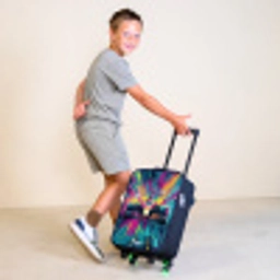 Raceauto - Explosie - Kleurrijk - Abstract Kinderkoffer - Zwart klein -sfeer3