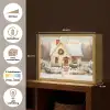 Kerst - Huis - Winter - Sneeuw Light Box met batterij (Wandlamp) middel -USP_websiteoverzichtNL