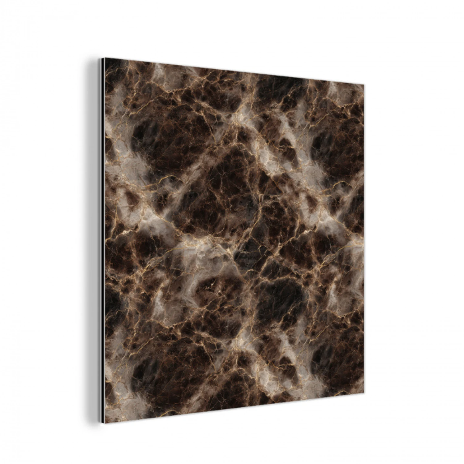 Bruin - Goud - Marmer aluminium wit klein 46 -3d