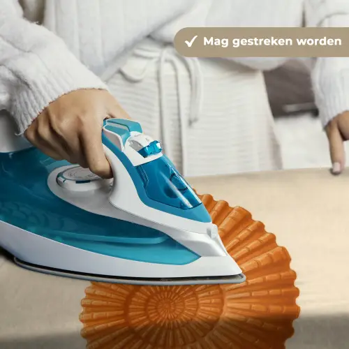 Schelp - Oranje - Ribbels Wandkleed katoen klein -sfeer9