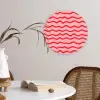 Speels - Patroon - Rood Wandcirkel kunststof plaat 5mm dik klein 188 -sfeer4