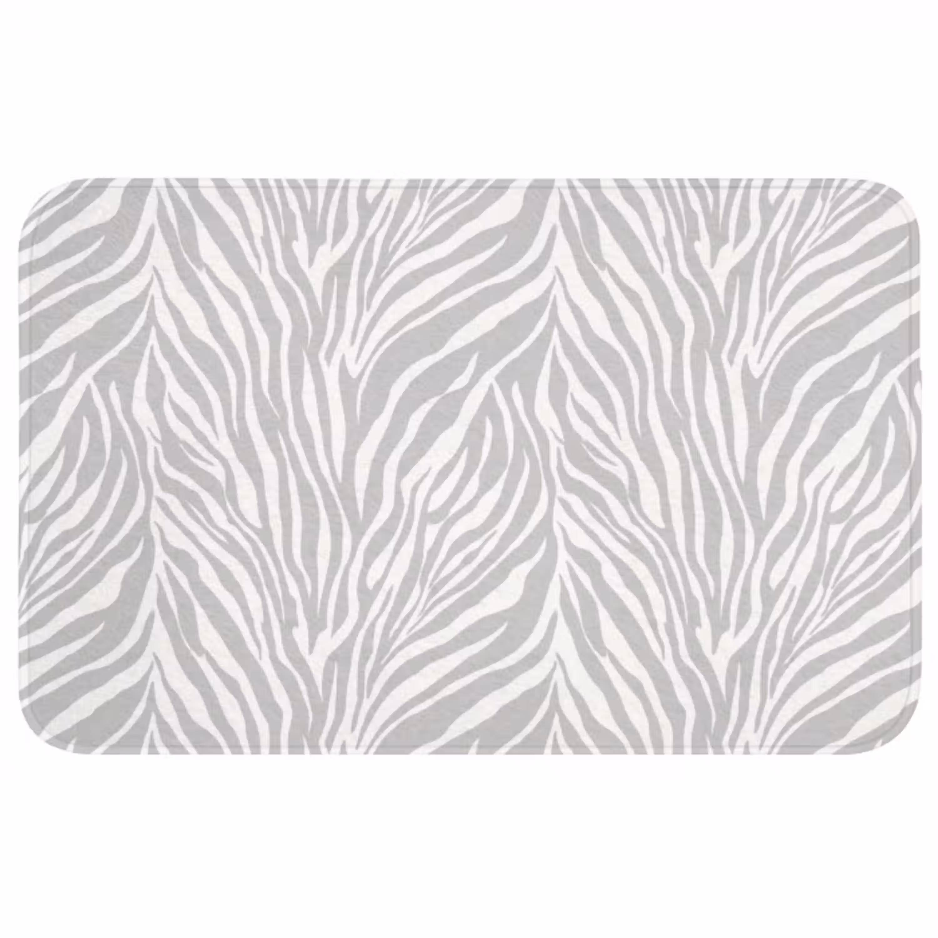 Zebra - Motief - Grijs Badmat middel 997 -3d