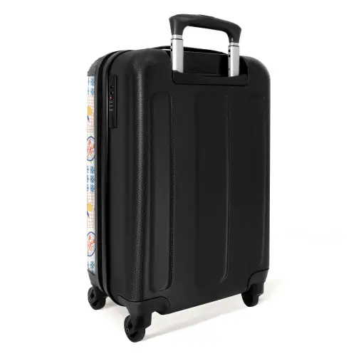 Italiaanse zomer print kleurrijk NBS - Handbagage koffer - Kinderen Unisex middel -achterkant