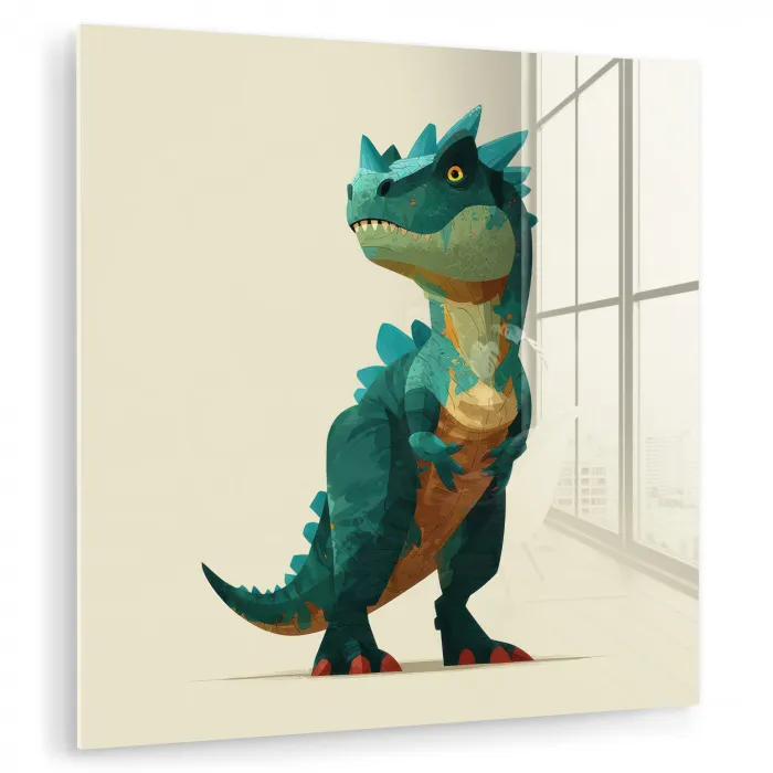 Stekels - Dino - Blauw - Gespierd plexiglas 5mm klein -zzzproduct_nieuw