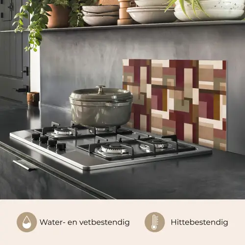 Modern - Geometrie - Kleurrijk keuken achterwand spatscherm klein 900 -usp_NL