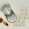 Takken - Botanisch - Taupe onderzetter kurk middel 366 -sfeer4