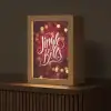 Jingle - Bells - Kerst - Rood Light Box met kabel (Tafellamp) klein -z3d_website