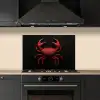 Krab - Rood - Vissen - Schaaldieren keuken achterwand spatscherm klein -sfeer1