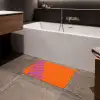 Cool - Paars - Oranje Badmat klein -sfeer3