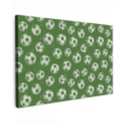 Voetbal - Sport - Groen Tuinposter op houten frame 2 cm dik klein 845 -3d