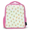 Zee - Ster - Strepen - Blauw Kinderrugzak - Roze middel 863 -3d