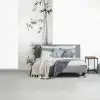 Bamboestammen - Water - Minimalistisch - Wit fotobehang vinyl groot -slaapkamer