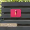 Schepijs - Roze - Hoorntje tuinposter los doek klein -sfeer3