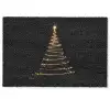Magisch - Kerstboom - Lichtspiralen - Zwart Deurmat klein -zkaufland3d