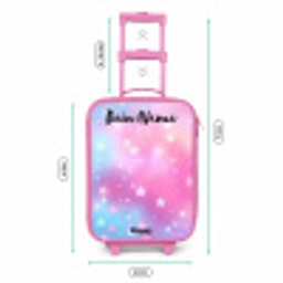 Sterren - Roze - Blauw Kinderkoffer - Roze klein -productfoto_formaten