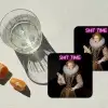 Portret - Humor - Neon onderzetter kurk middel -sfeer4